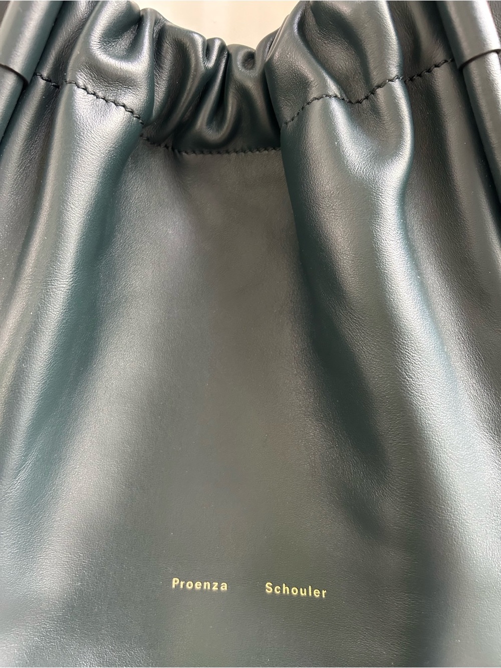 Proenza Schouler Large Rouched Leather Tote Bag - Picture 2 of 6